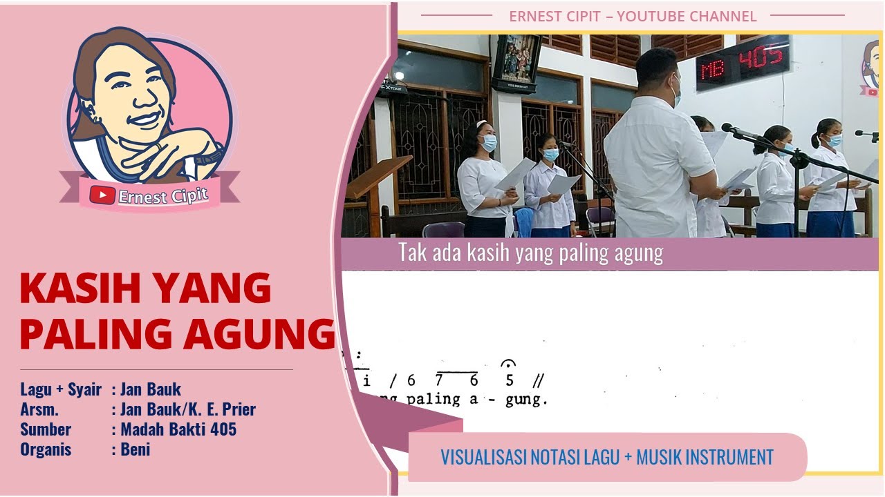 Notasi Angka Lagu KASIH YANG PALING AGUNG | SATB Choir Lagu Kamis Putih