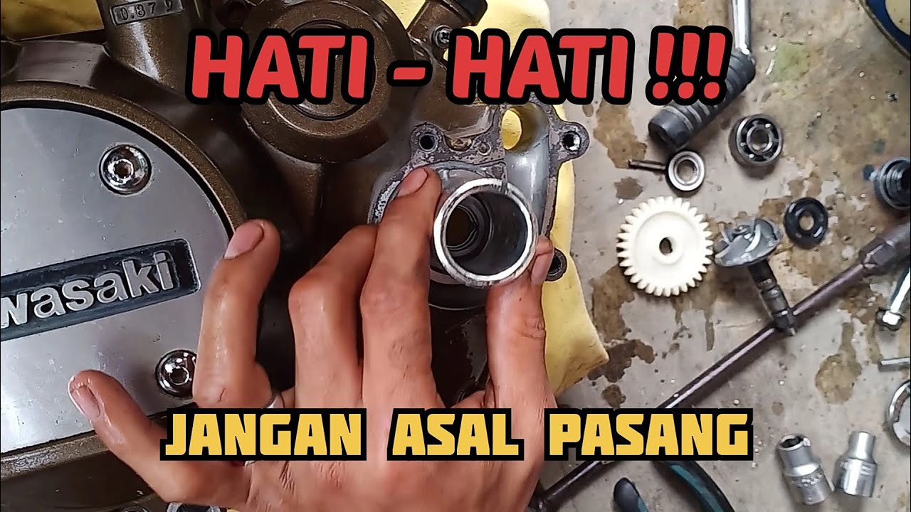 cara bongkar pasang seal mechanical waterpump yang baik dan benar || Ninja R/RR