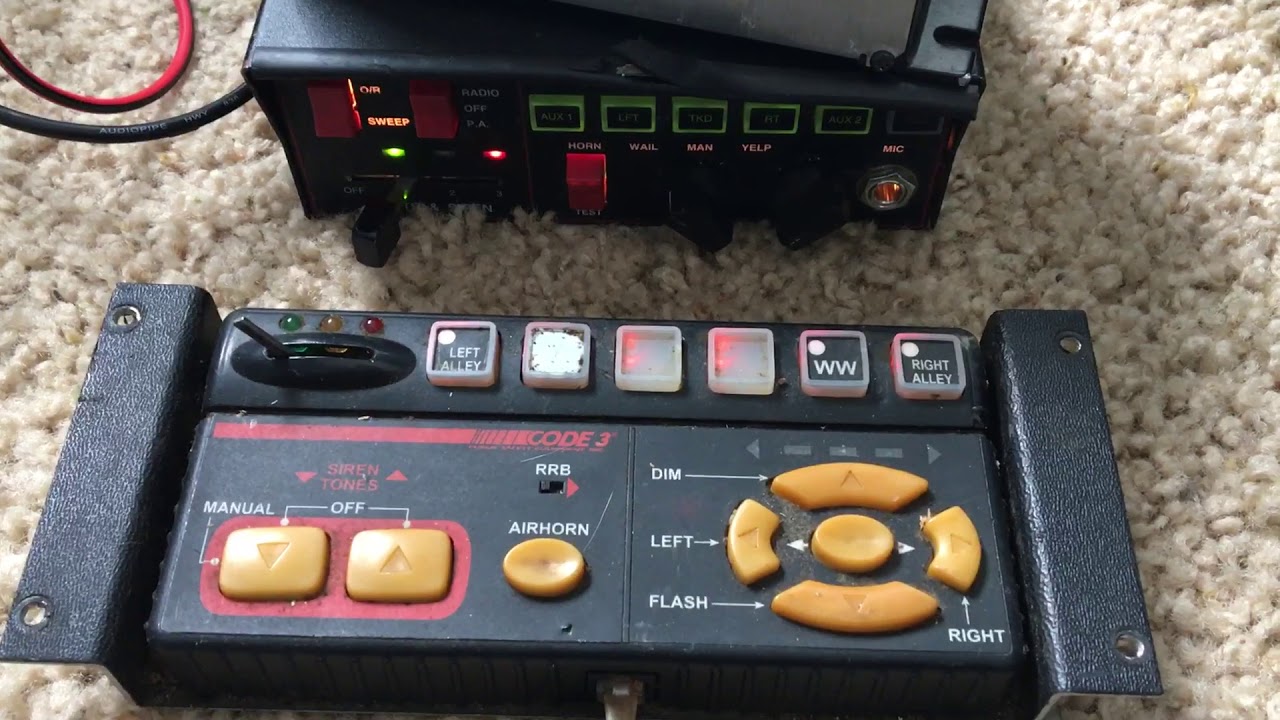 Federal Signal Touchmaster Delta and Code 3 RLS Siren