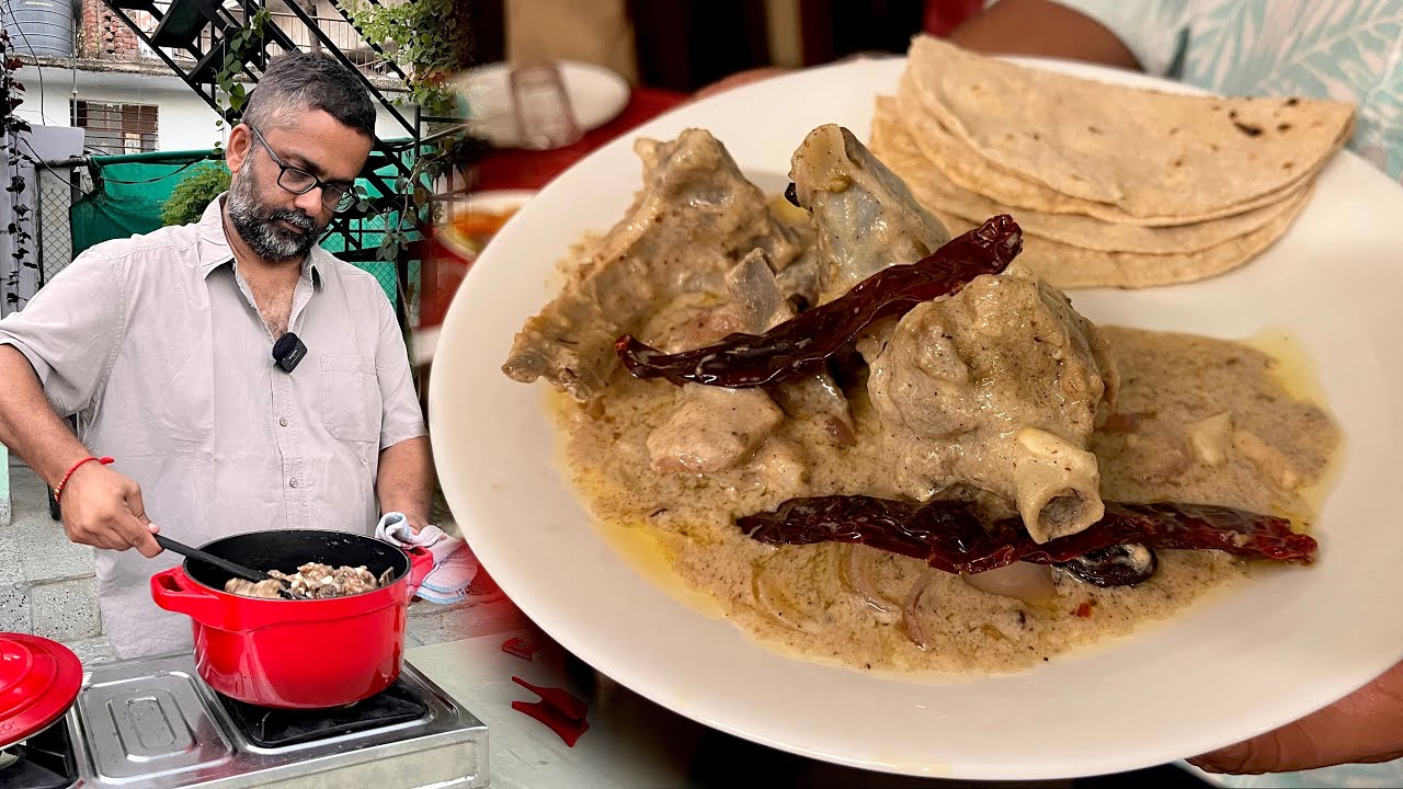 किताबों में छुपी राजस्थान की शाही सफ़ेद मांस रेसिपी | WHITE MUTTON BY अनुक्रमण जी FOOD OF RAJASTHAN