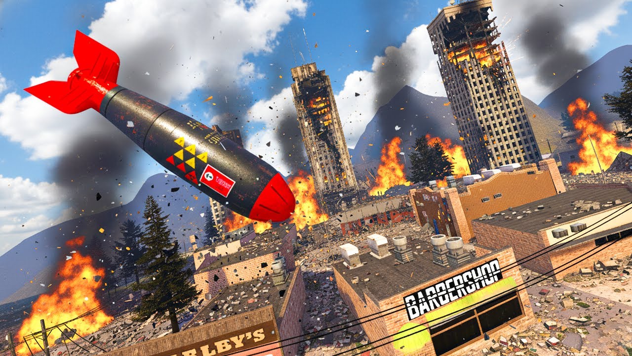 Testing NUCLEAR Bombs on a Village in GMod!