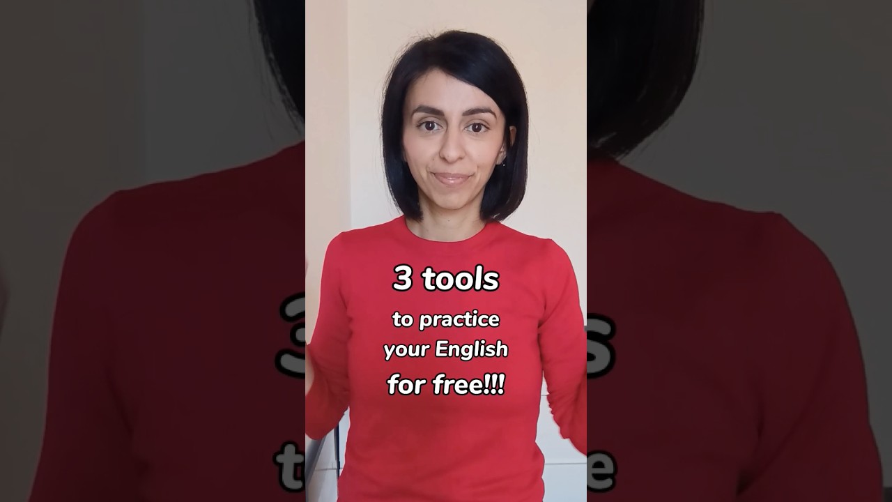 ✨3 TOOLS to practice your English for free!🗣️✨