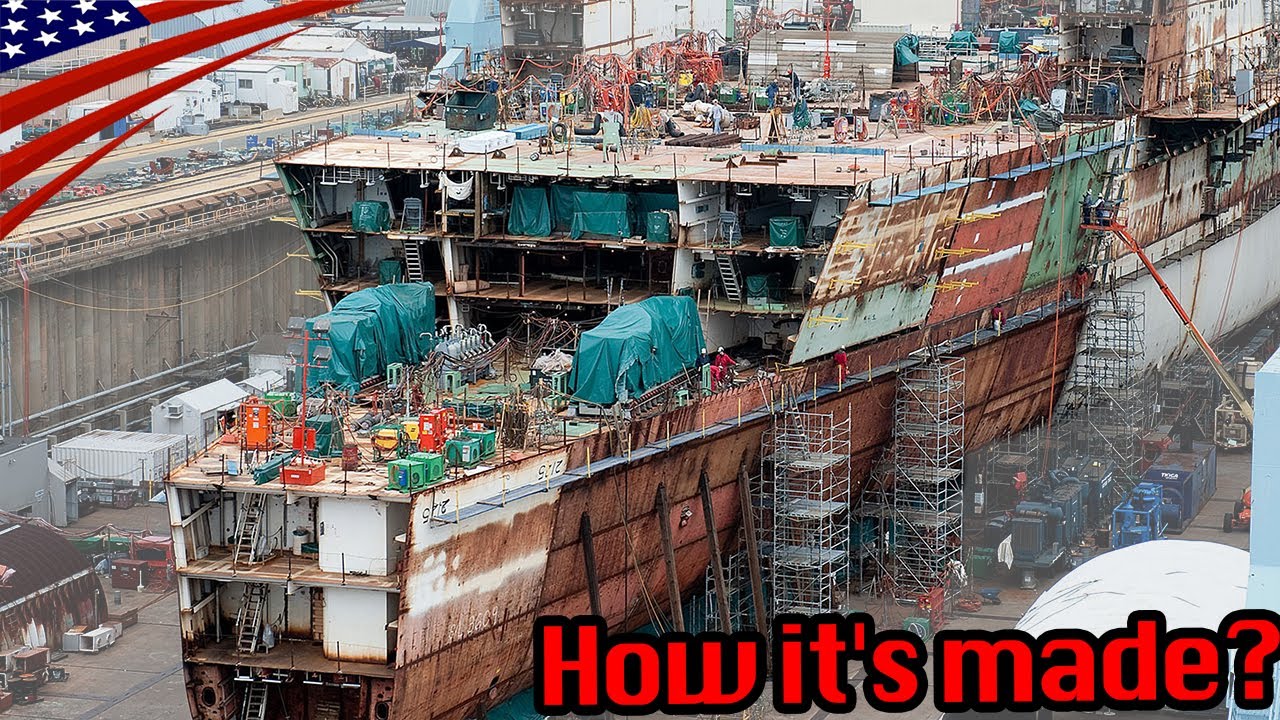 Amazing Aircraft Carrier Building Process / US Navy 