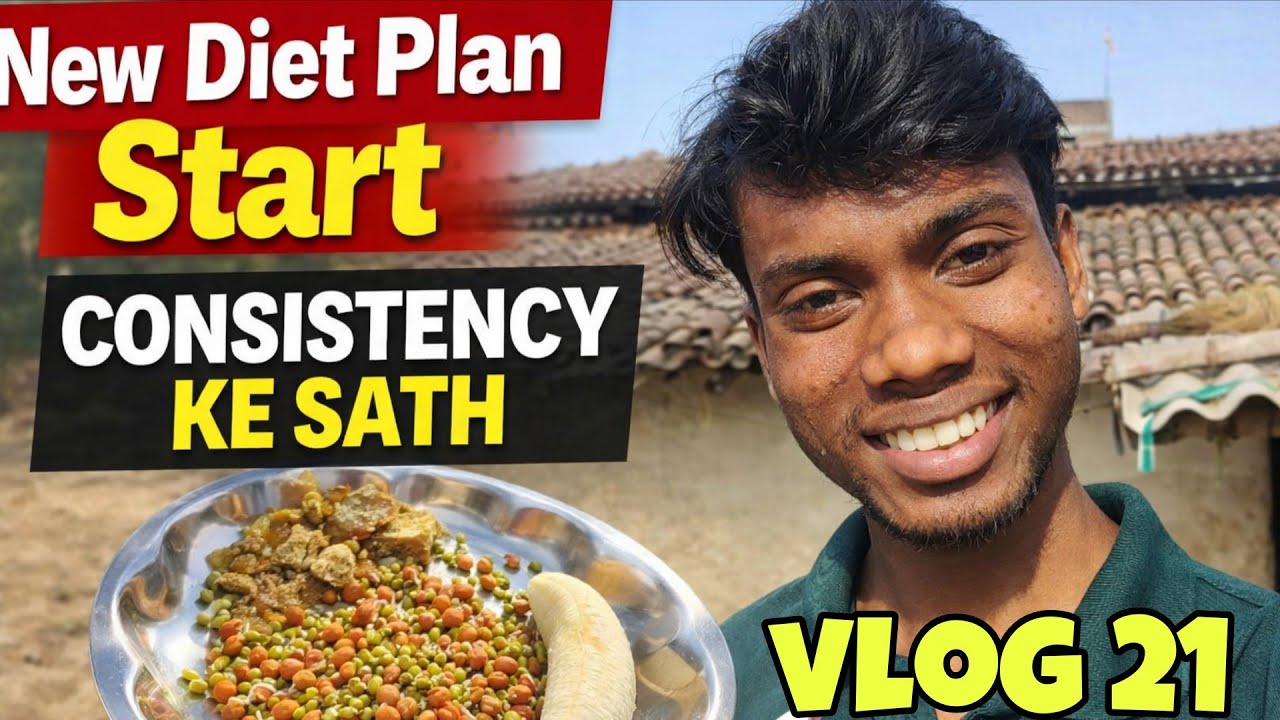 New Diet + Discipline | Day 21 Consistency | Village Life Vlog #consistency #dailyvlog 