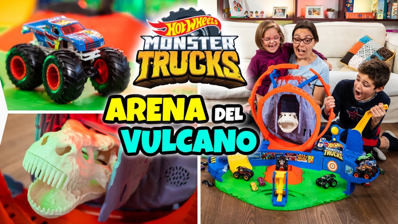 SCAPPIAMO dal T-REX nell'ARENA VULCANO Hot Wheels: Nicolò e Matilde Piloti