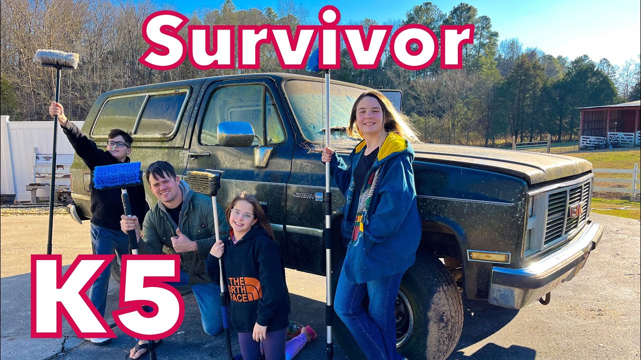 Rust-Free Square Body Survivor K5 GMC Jimmy First Cleanup In 10 Years!