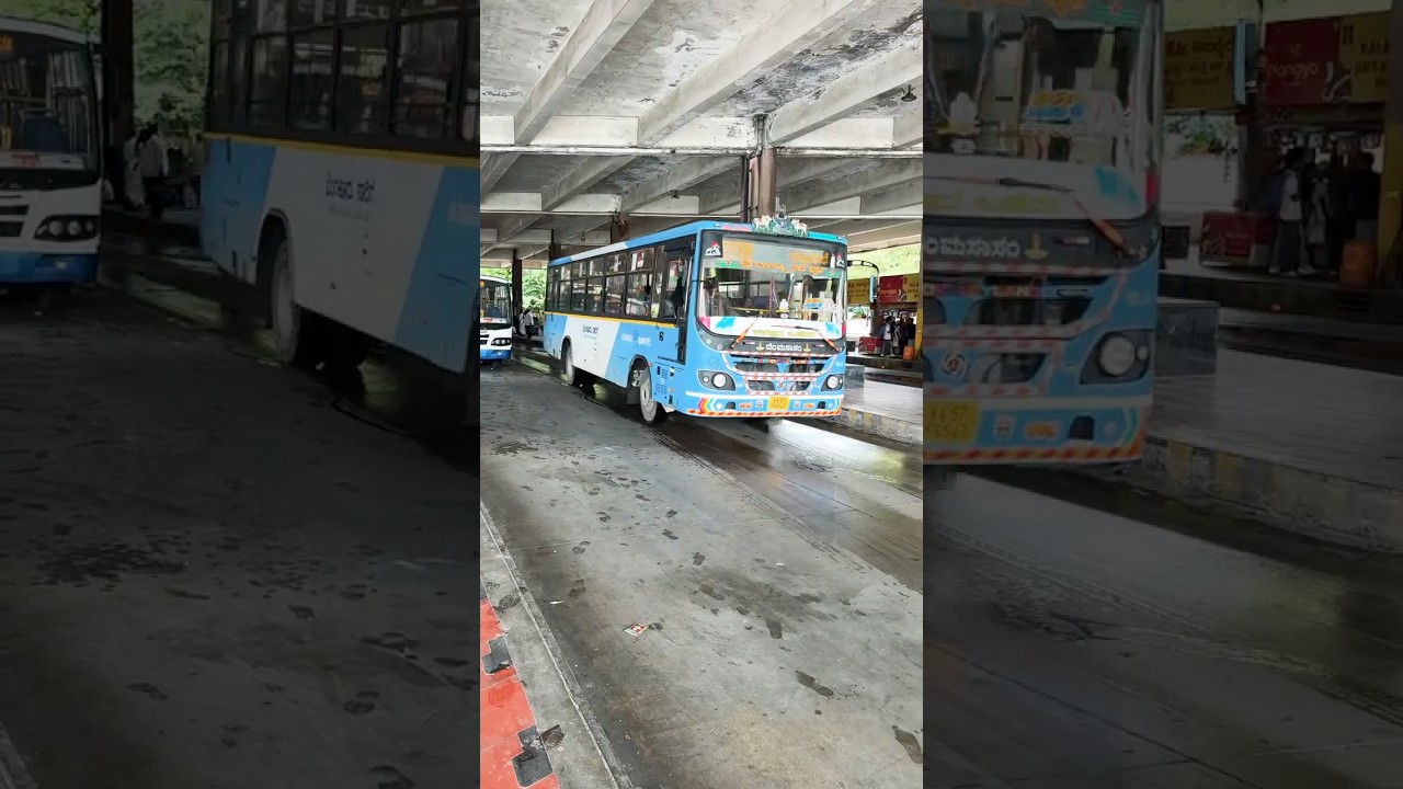 BMTC 227R well decorated 🚌 captured at MYSORE ROAD SATELLITE BUS STAND