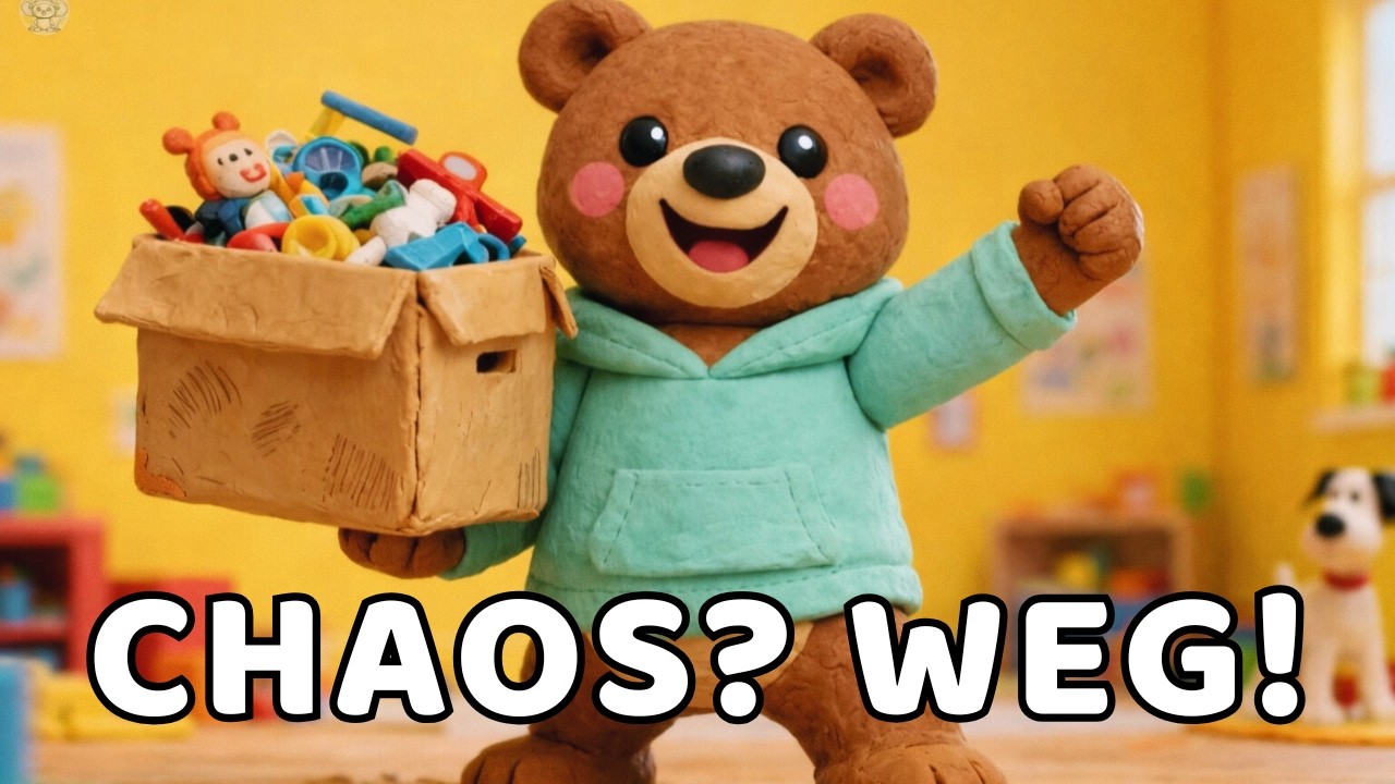 Aufräumen ist superstark - Kinderlied: Zimmer-Chaos weg!