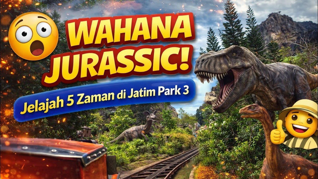 Zona Jelajah 5 Zaman Dinosaurus Jatim Park 3 — Serasa Zaman Purba!