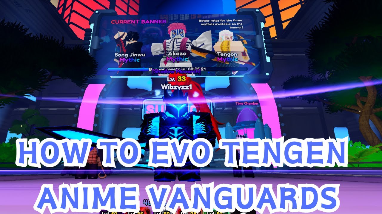 Как создать персонажа Тенгена в обзоре нового обновления Anime Vanguards