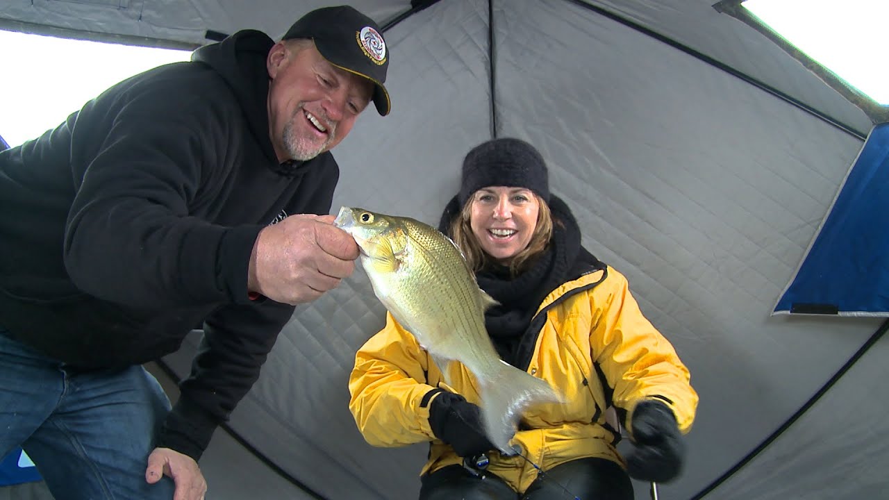 Lake Winnebago Ice Fishing Walleyes & Whitebass