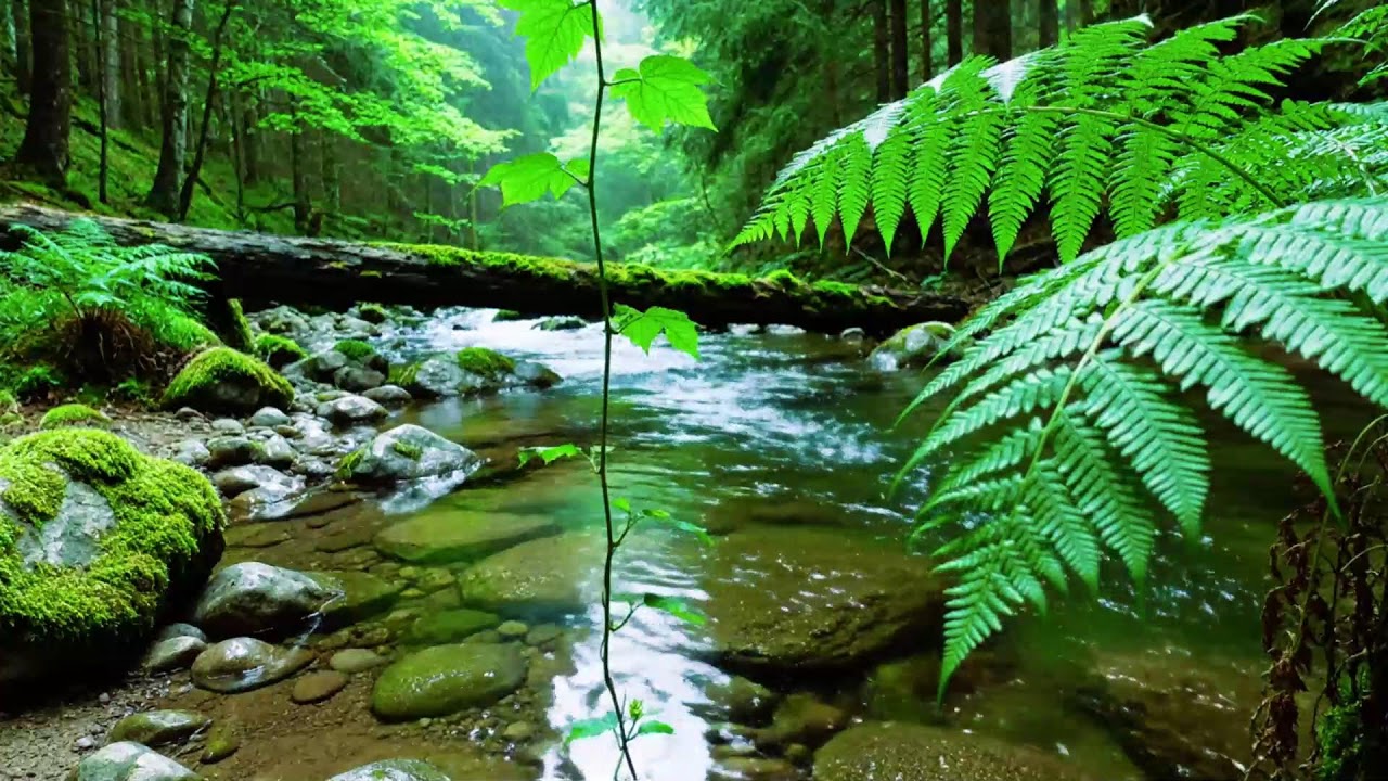 Forest Stream Sounds 🌿 Gentle Birdsong & Relaxing Nature Ambience