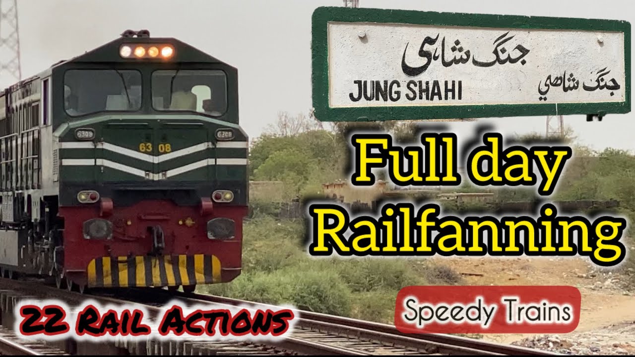 Full day Railfanning at Jungshahi|High Speed Actions|10 August 2025