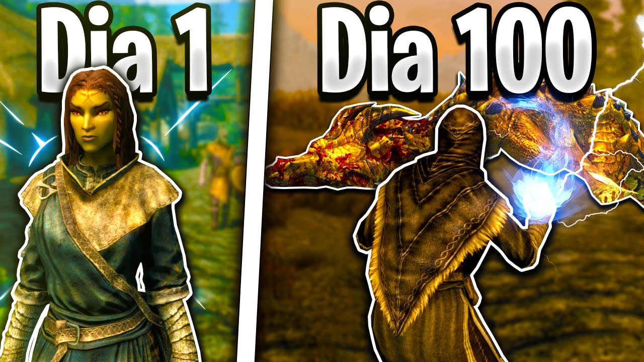 PASSEI 100 DIAS no SKYRIM!