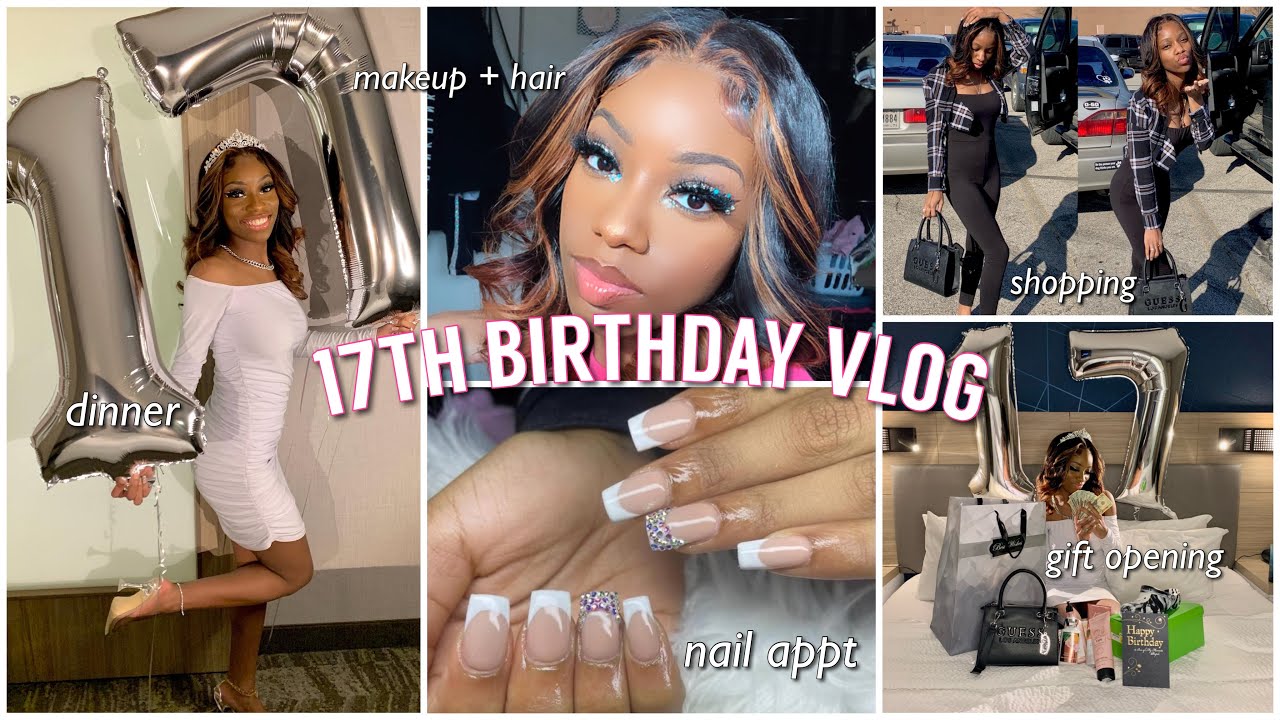 vlog: 17th Birthday prep, dinner, shopping & more! | ISEE Hair