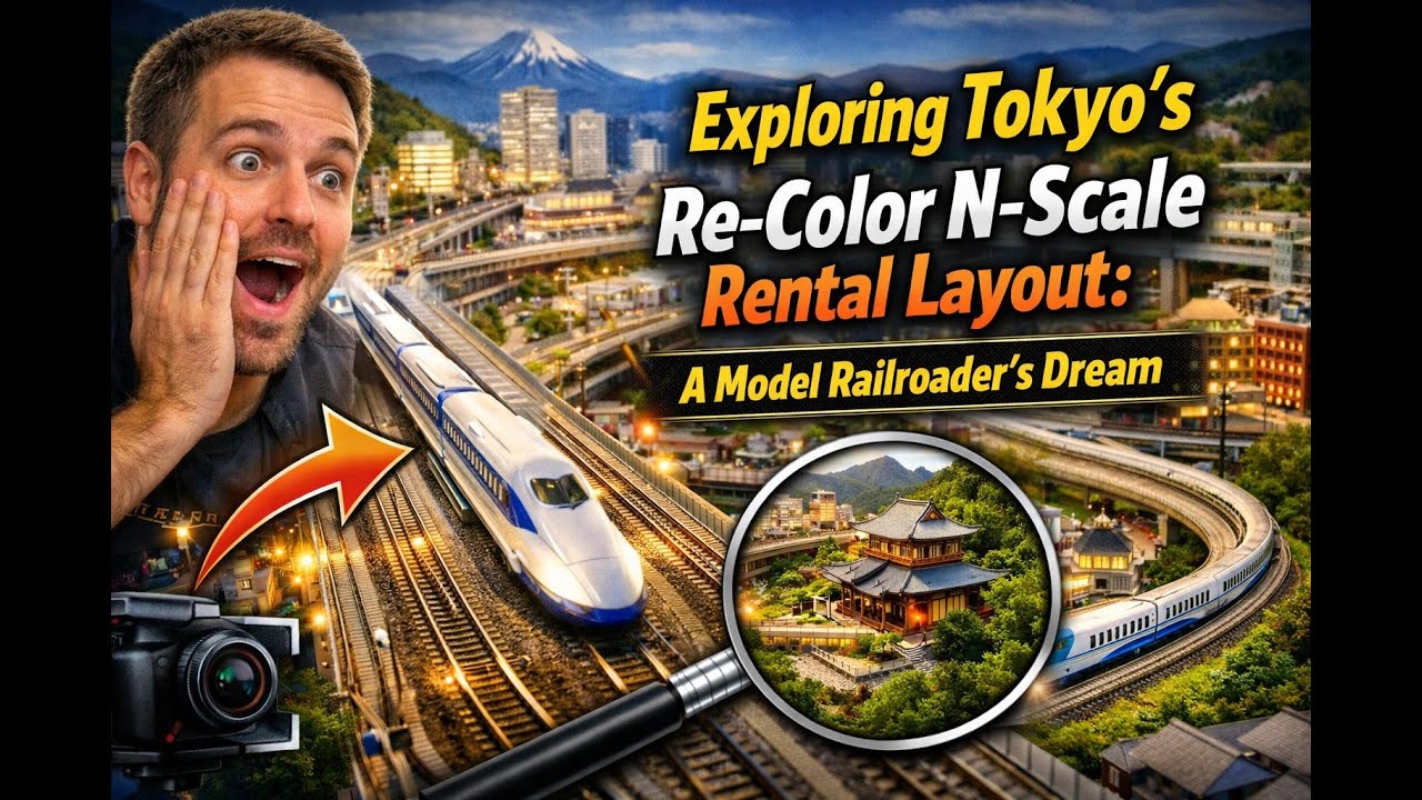 Exploring Tokyo’s Re-Color N-Scale Rental Layout: A Model Railroader’s Dream