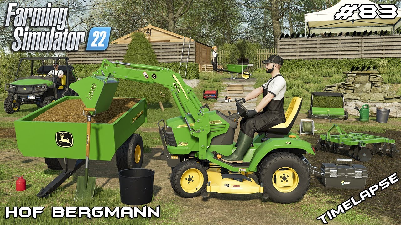 Подготовка САДА и ОГОРОДА с JOHN DEERE x748 | Hof Bergmann | Farming Simulator 22 | Эпизод 83