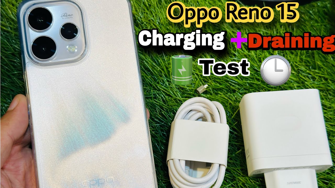 Oppo Reno 15 Charging + Draining Test 🔋| 80W Ultra Fast Charging 🔥 