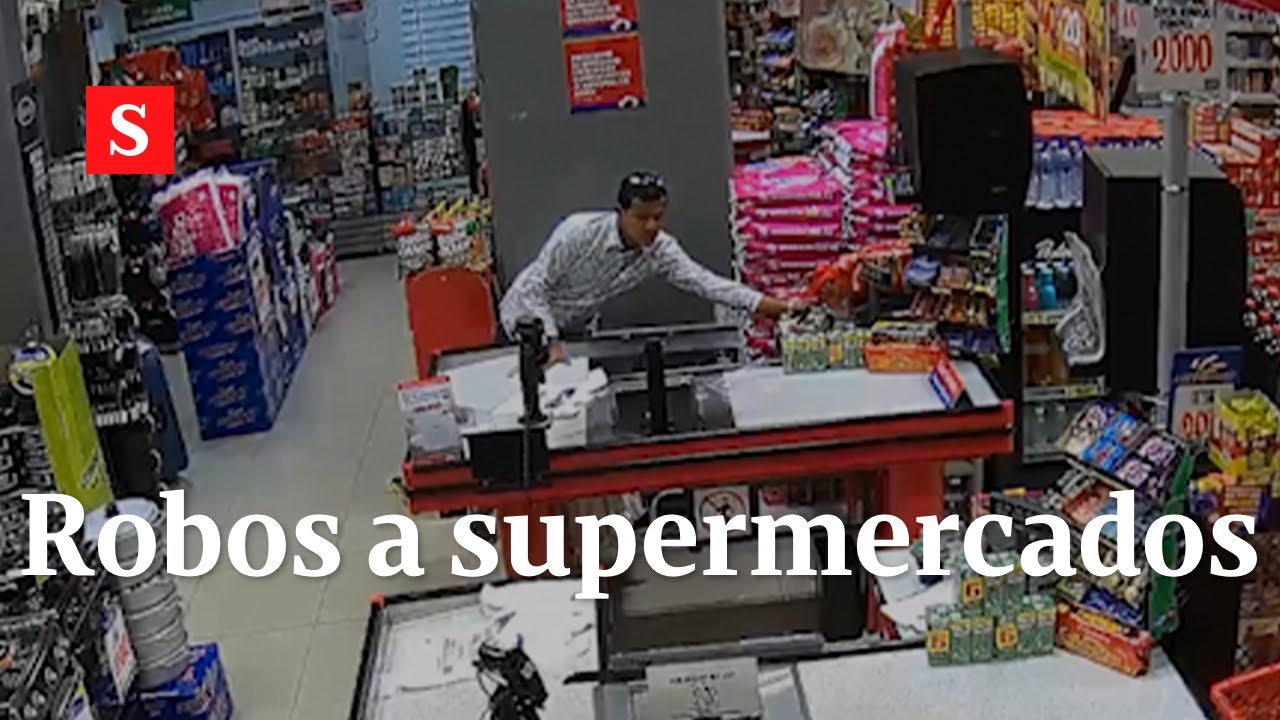 Impresionantes imágenes de robos a supermercados en Colombia | Videos Semana