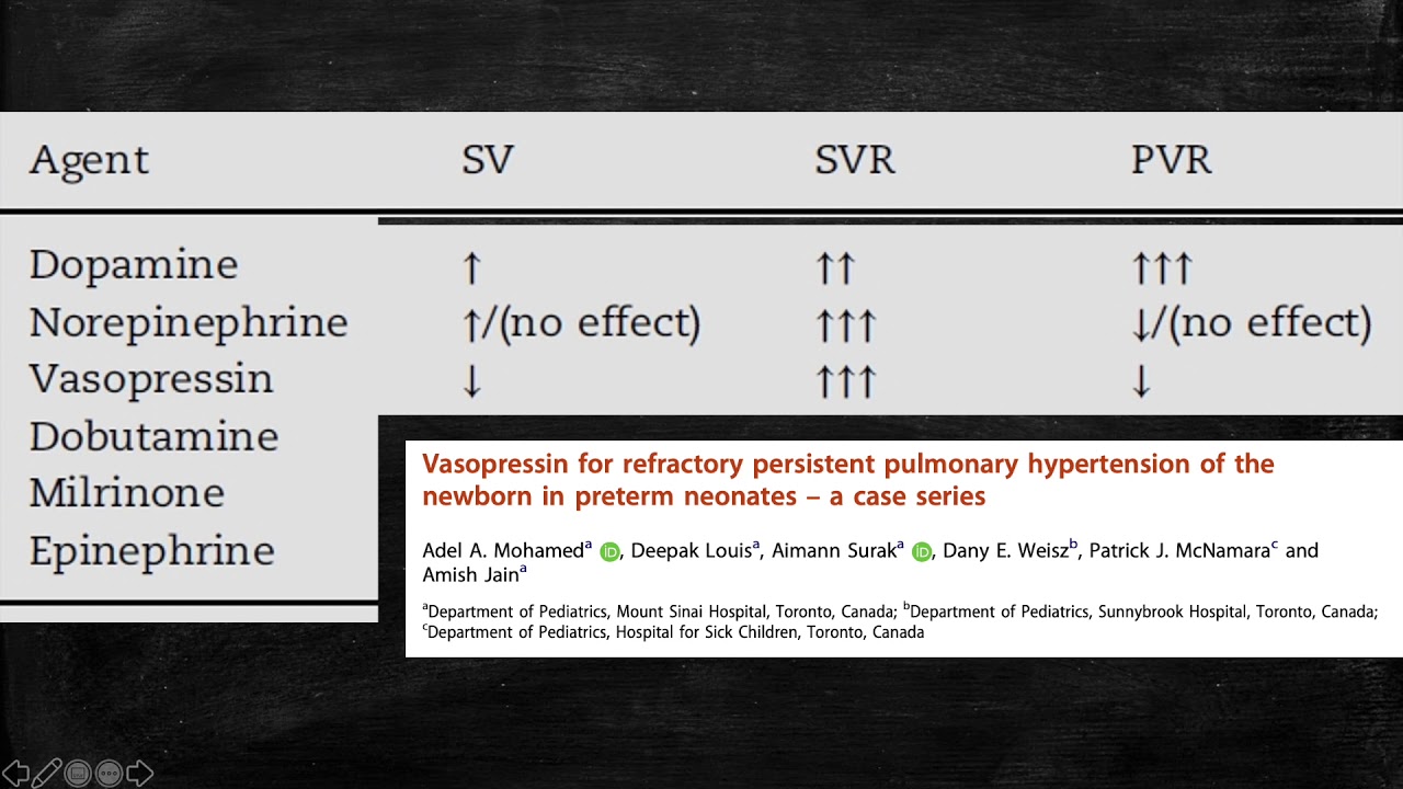 Neonatal hypotension