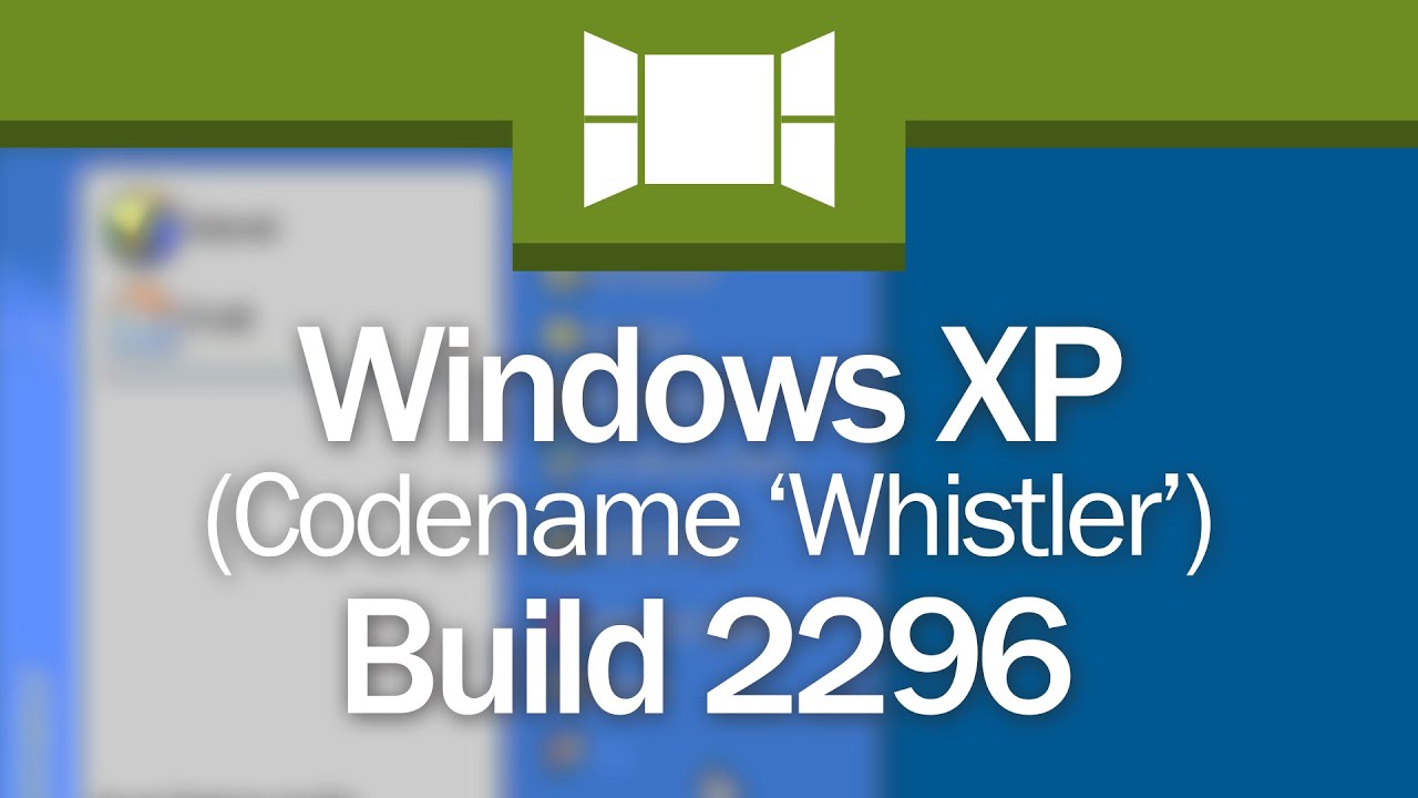 Windows XP Build 2296: 