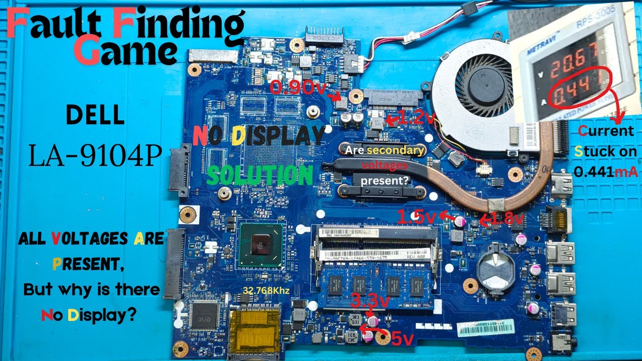 Dell LATITUDE 3540 | LA-9104P NO DISPLAY SOLUTION | #motherboardrepair #dell #laptop #nodisplay