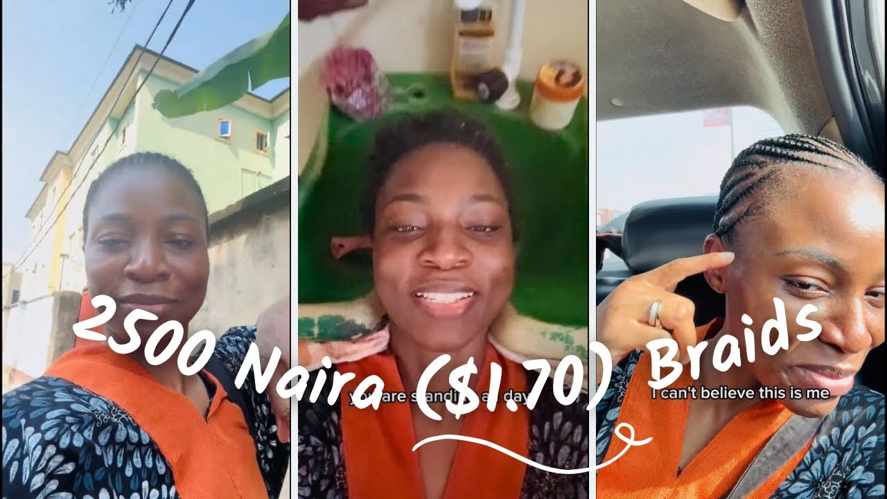 HAIR DAY | HOW I SPENT 2,500 ($1.70) ON MY BRAIDS