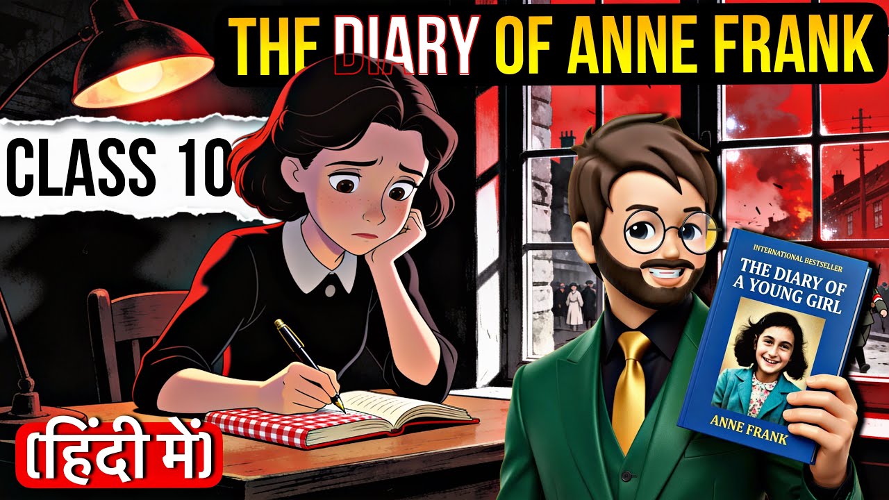 From the Diary of Anne Frank Class 10 | Animated | Fully Explained in Hindi | The Diary of Anne F...