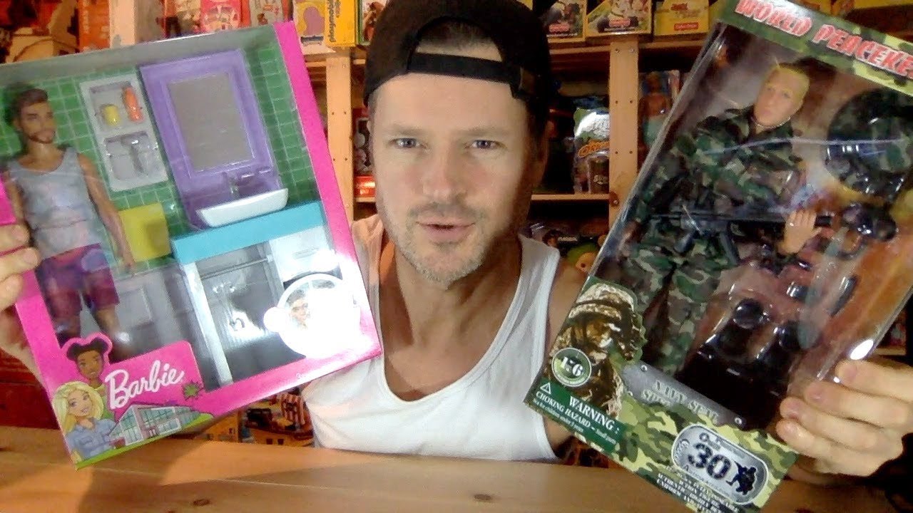 BARBIE KEN VS WORLD PEACEKEEPERS G.I. JOE FASHION SWAP UNBOXING REVIEW