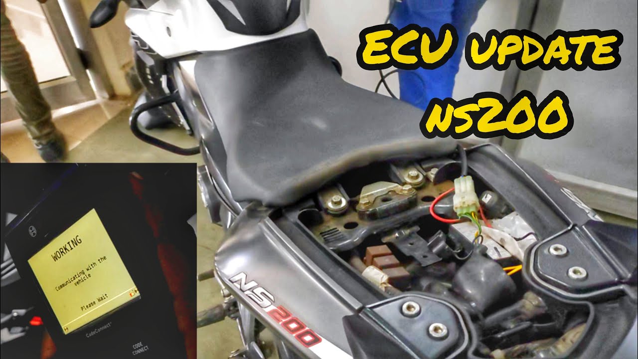 Ns200 Bs6 ECU update increase power and milage || how to update bike 🏍