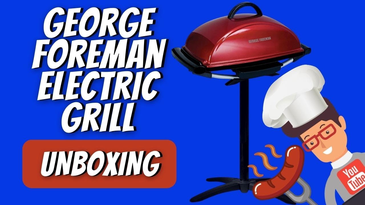 GEORGE FOREMAN Indoor Outdoor Grill UNBOXING 🍔🌭