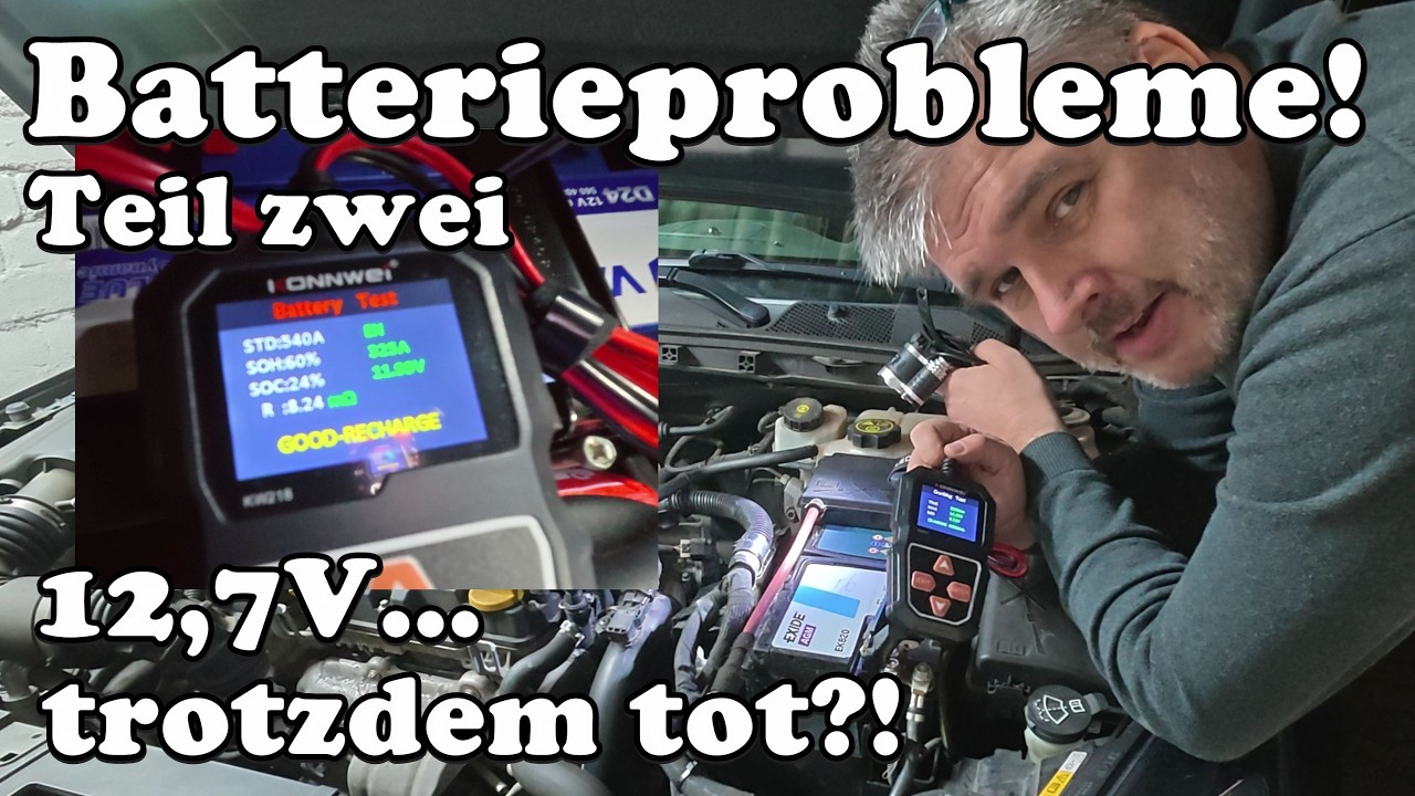 Batterie hat 12,7V &ndash; trotzdem startet das Auto nicht? DAS ist der Grund!