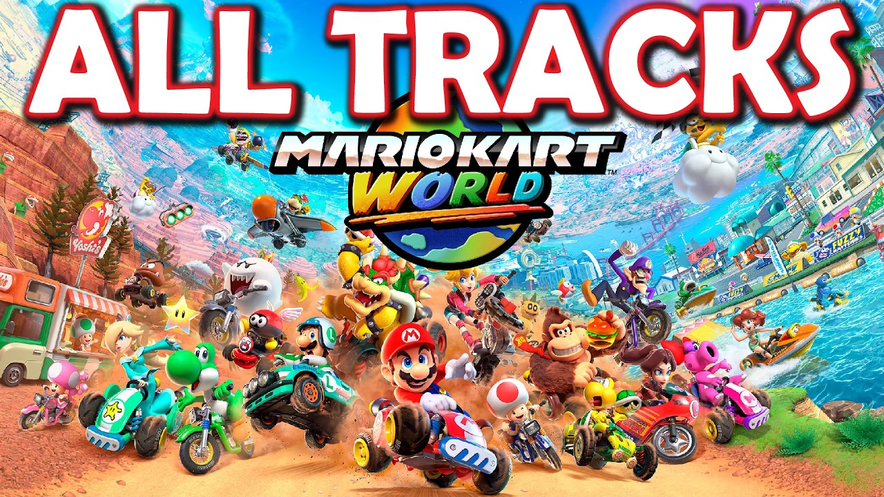 ALL TRACKS!!  Mario Kart World - Grand Prix, 100 cc