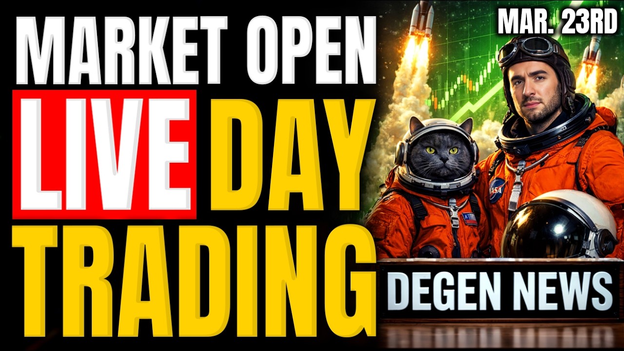 Stock Market Open: Iran Conflict Over?! || Live Day Trading Futures & Options