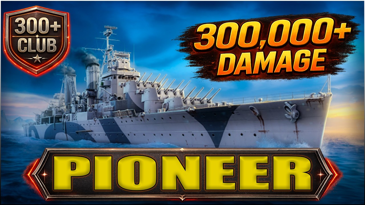 Pioneer Enters the 300+ Club | 300,000+ Damage Commonwealth Cruiser Gameplay | WoWS