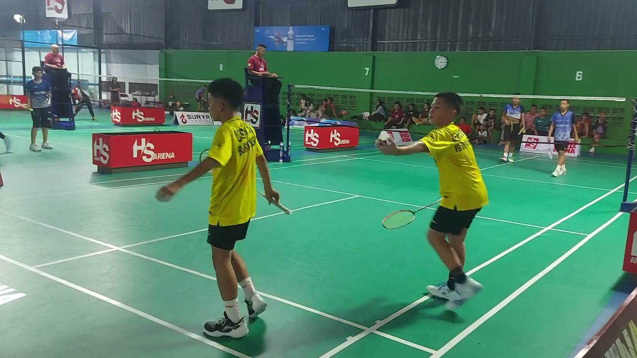 Semifinal GPA Hyena Open 2026 Birrul/Fadlan(JayaRaya Solo) vs Josse/Kennard(Griya Bugar) 21-11 21-13