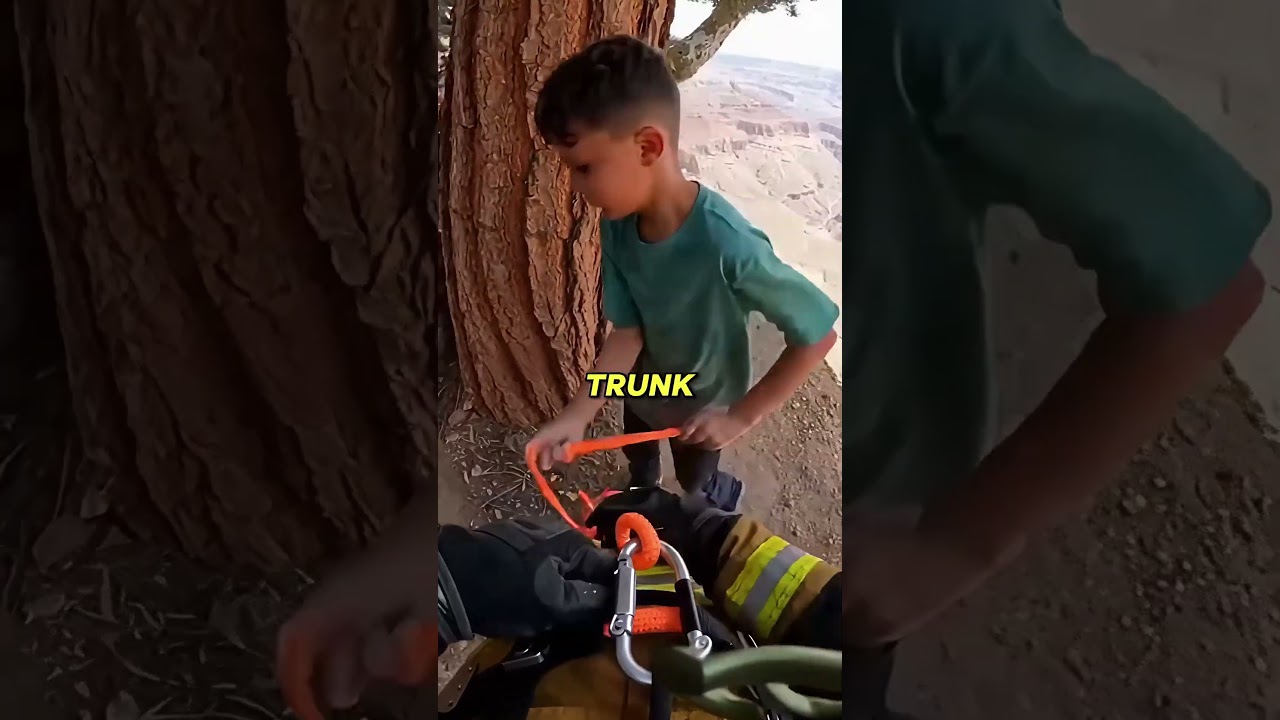 Firefighter Risked His Life To Rescue Dog From Falling !