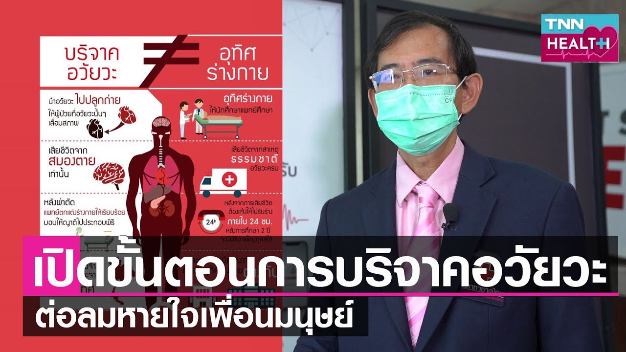 เปิดขั้นตอนการบริจาคอวัยวะต่อลมหายใจเพื่อนมนุษย์ l TNN Health l 11 06 65