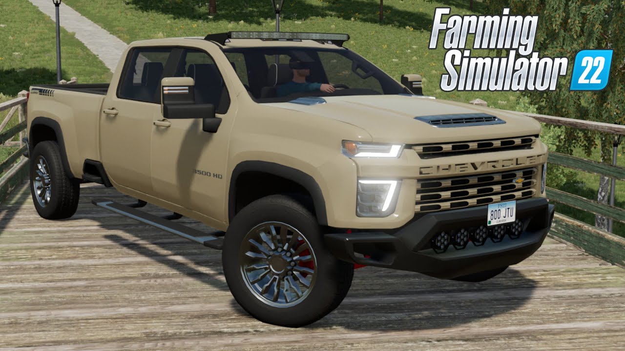 FS22 - Chevrolet Silverado 3500 - Car mod for Farming Simulator 2022