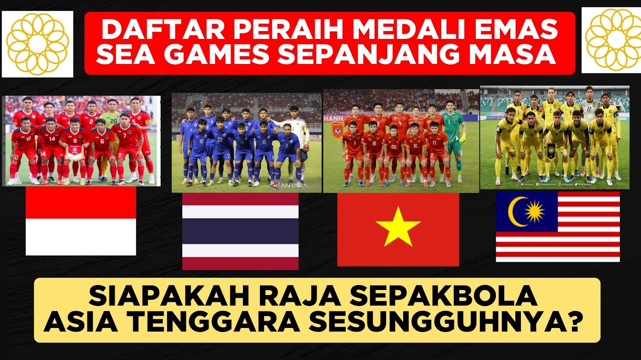 RAJA ASIA TENGGARA! Daftar Peraih Medali Emas Sepakbola SEA GAMES SEJAK 1977 - Daftar Juara SeaGames