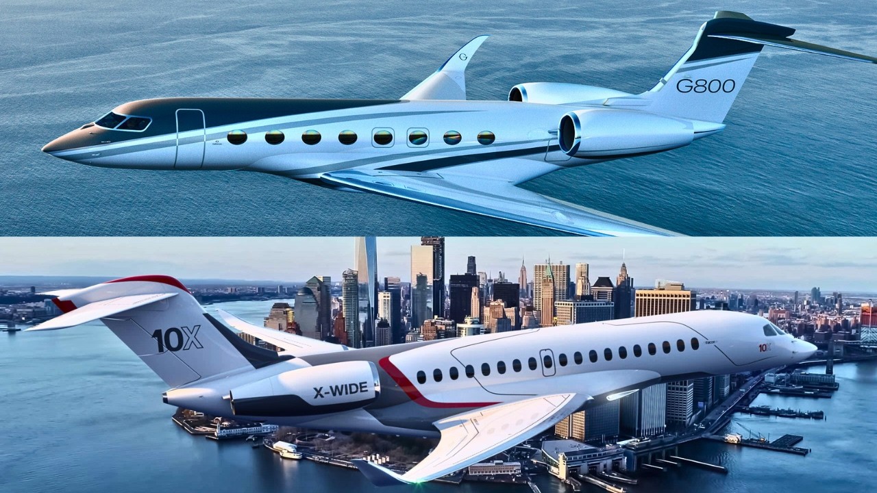 Gulfstream G800 против Dassault Falcon 10X | ПОЛНОЕ СРАВНЕНИЕ РЕАКТИВНЫХ САМОЛЕТОВ