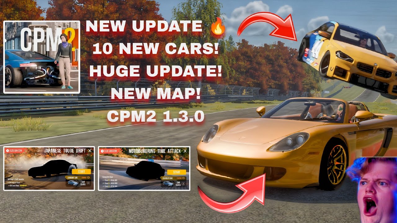 CPM 2 Beta Update 1.3.0 | New 10 Cars, New Map Time AttackCPM2 time attack & Huge Fixes!