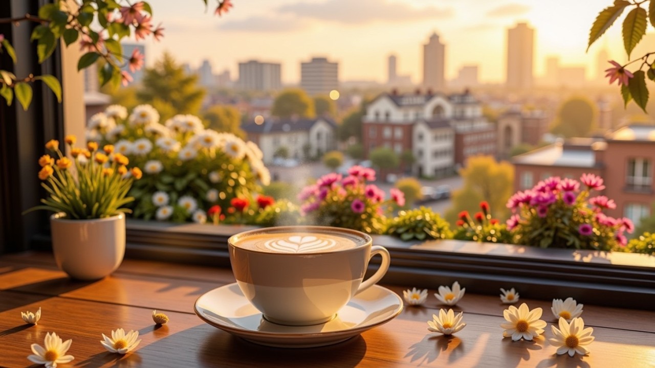 Босса Нова Джаз Утренний Кофе ☕ Весенняя Атмосфера Инструментальная Счастливая