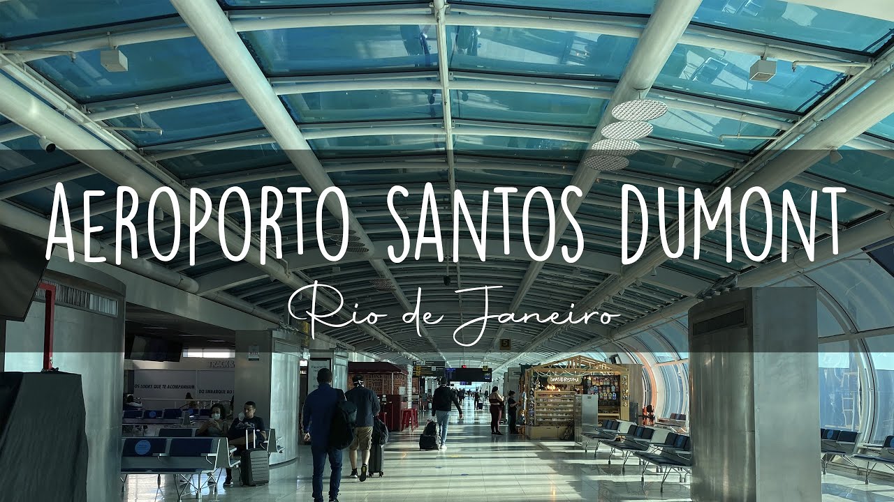 Andando pelo Aeroporto Santos Dumont (SDU Airport)  e Bossa Nova Mall - RIO DE JANEIRO