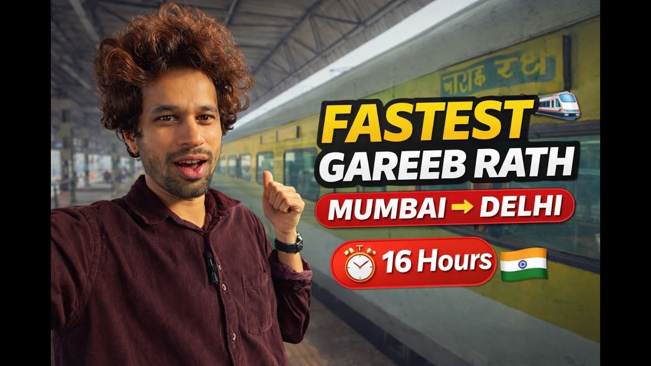 India’s Fastest Garib Rath 🚄 | Mumbai to Delhi in 16 Hours! 🔥🔥🔥 12909