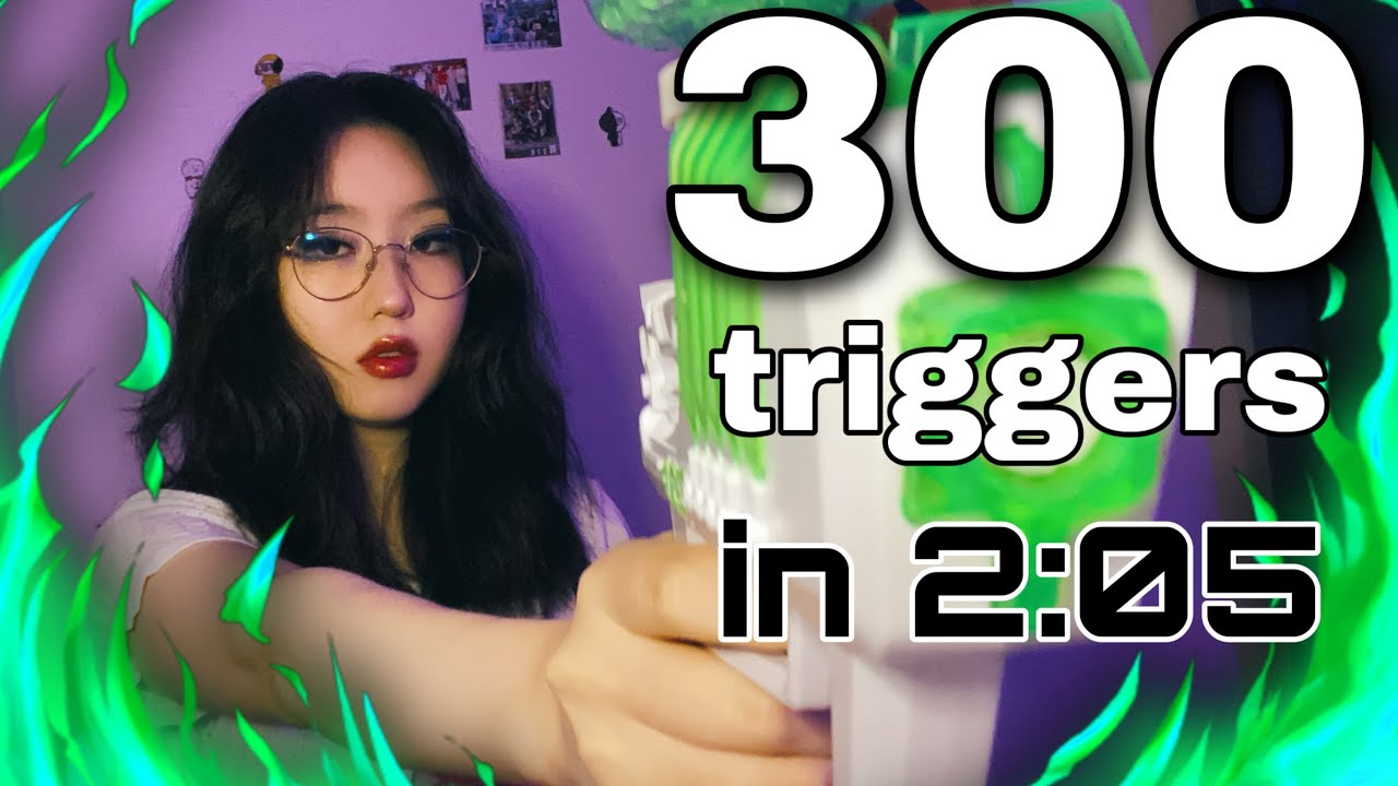 300 TRIGGERS in 2:05 | Fast and Aggressive ASMR
