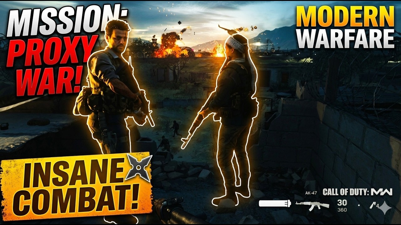 CALL OF DUTY MODERN WARFARE 😡Walkthrough Gameplay Part 1🔥 Mission Proxy War [4K FPS]🥷