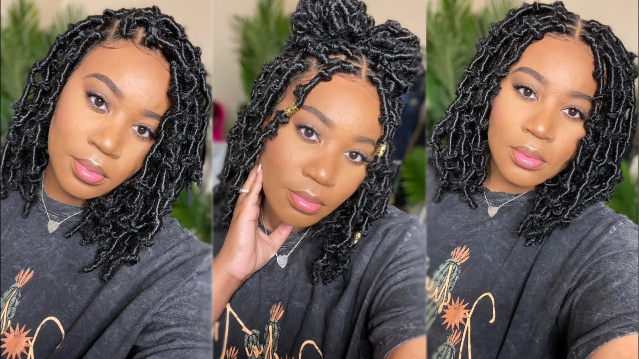 NO FUSS, EASY BOB BUTTERFLY LOCS | SKIP THE SALON 💇🏽‍♀️ | NeatandSleek