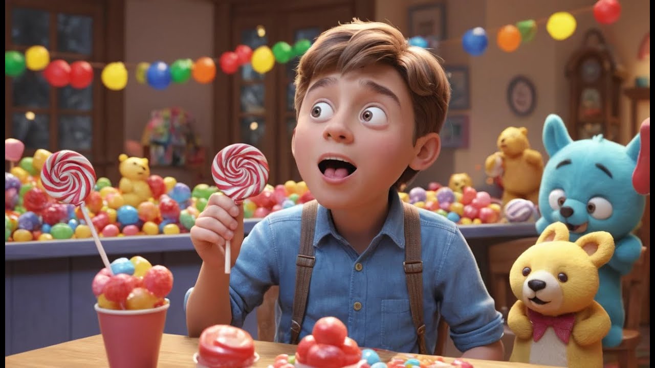 Johny Papa Sweet Secret | Funny Candy Song for Kids | Johny's Tasty Adventure Rhyme
