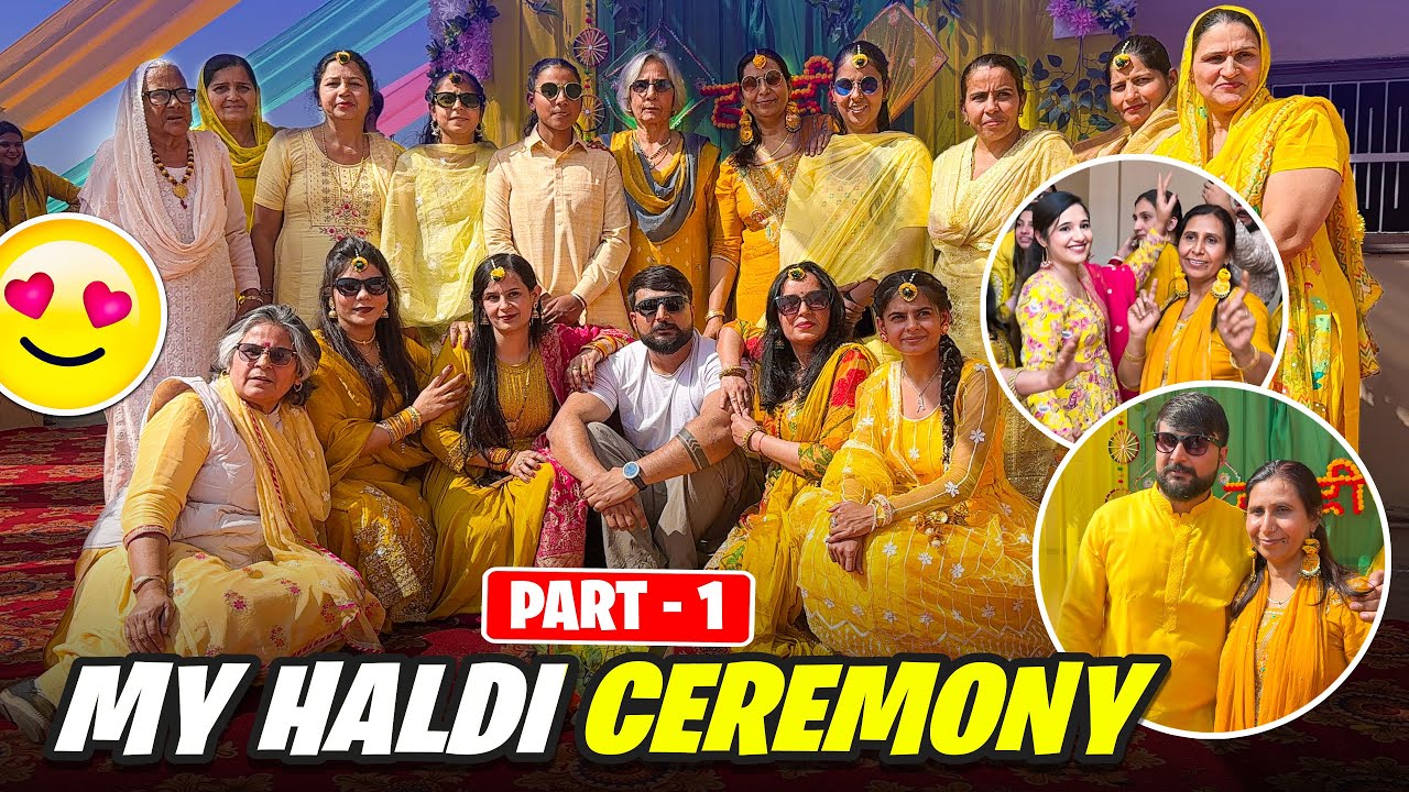 My Haldi Ceremony Special Vlog🤩❤️ PART -1 😍